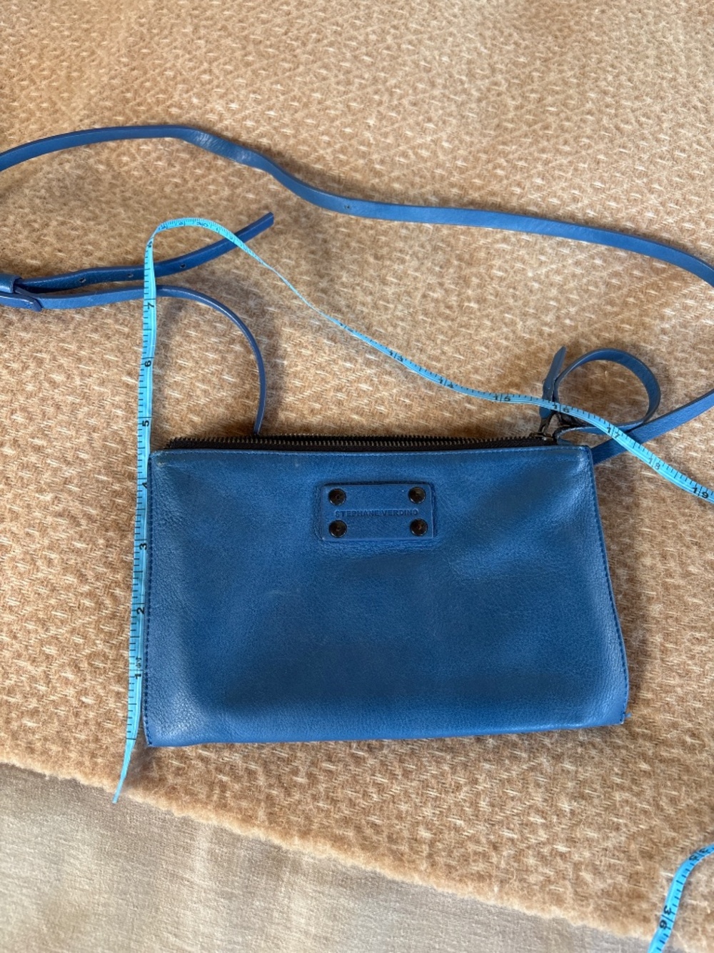 Leather mini crossbody bag Stephane Verdino France - Picture 2 of 7